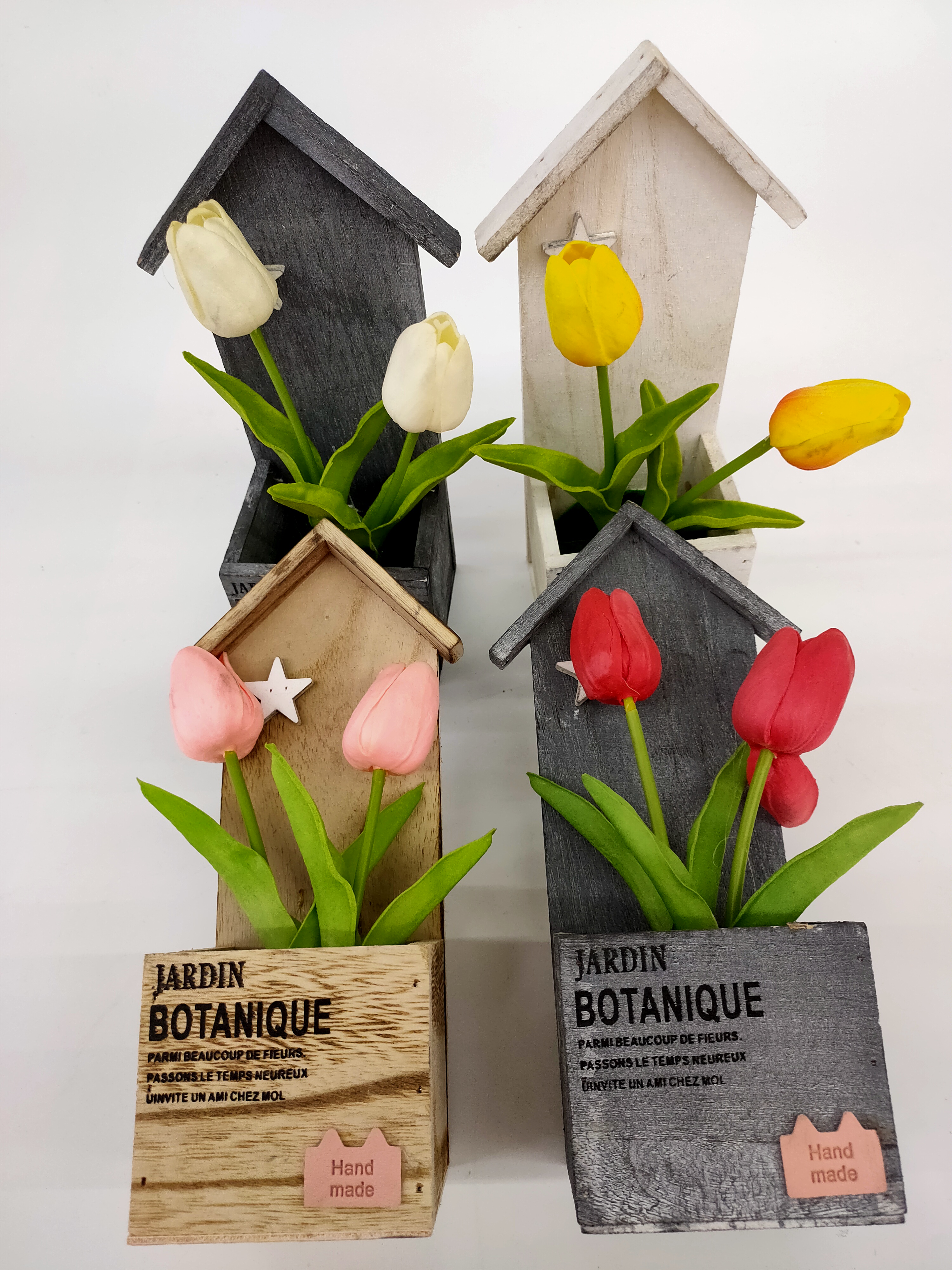 仿真花假花木头房子餐桌书桌梳妆台等等摆件品详情2