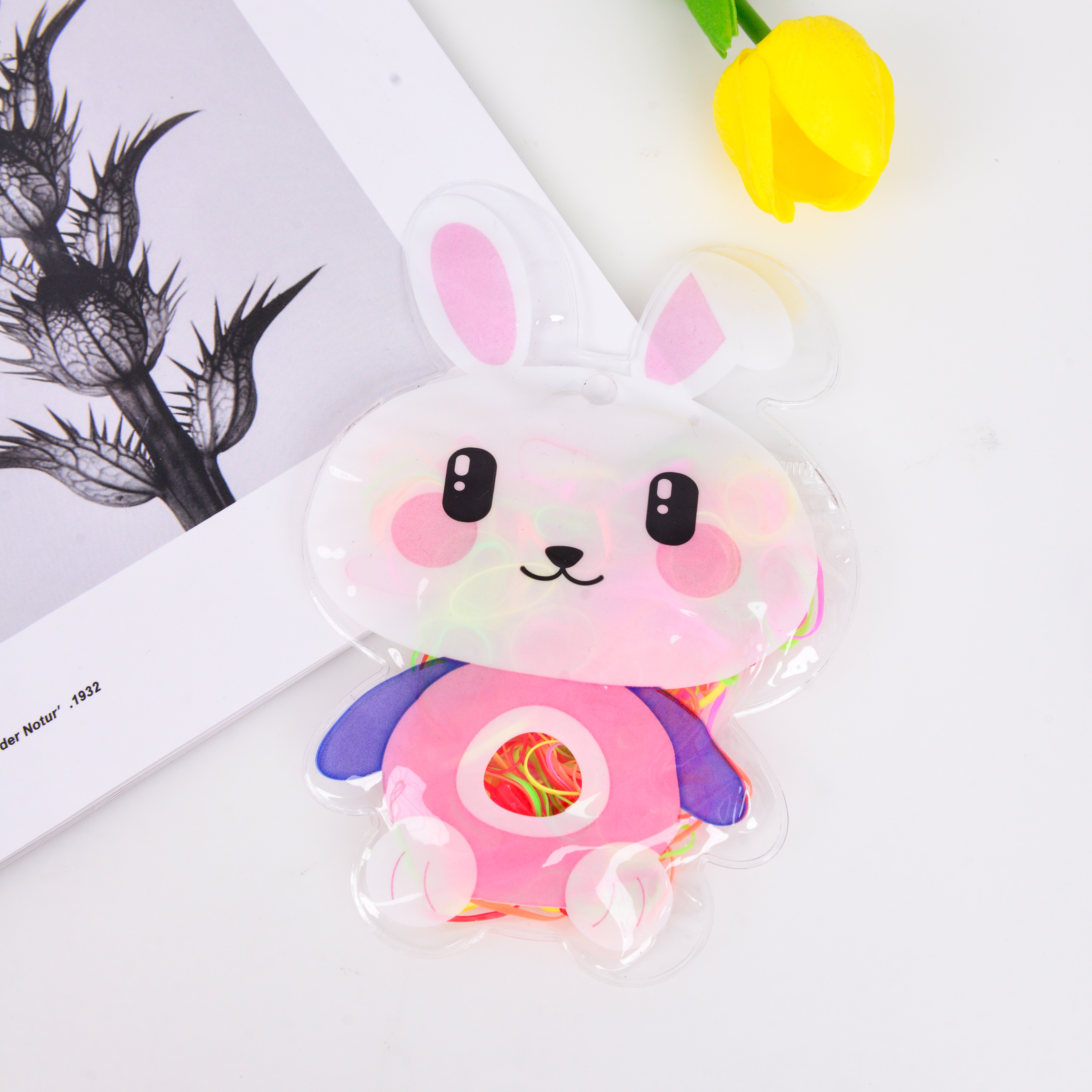 New cartoon rabbit bear packaging children's rubber band Korea rubber band Japan rubber band 2 thumbnail