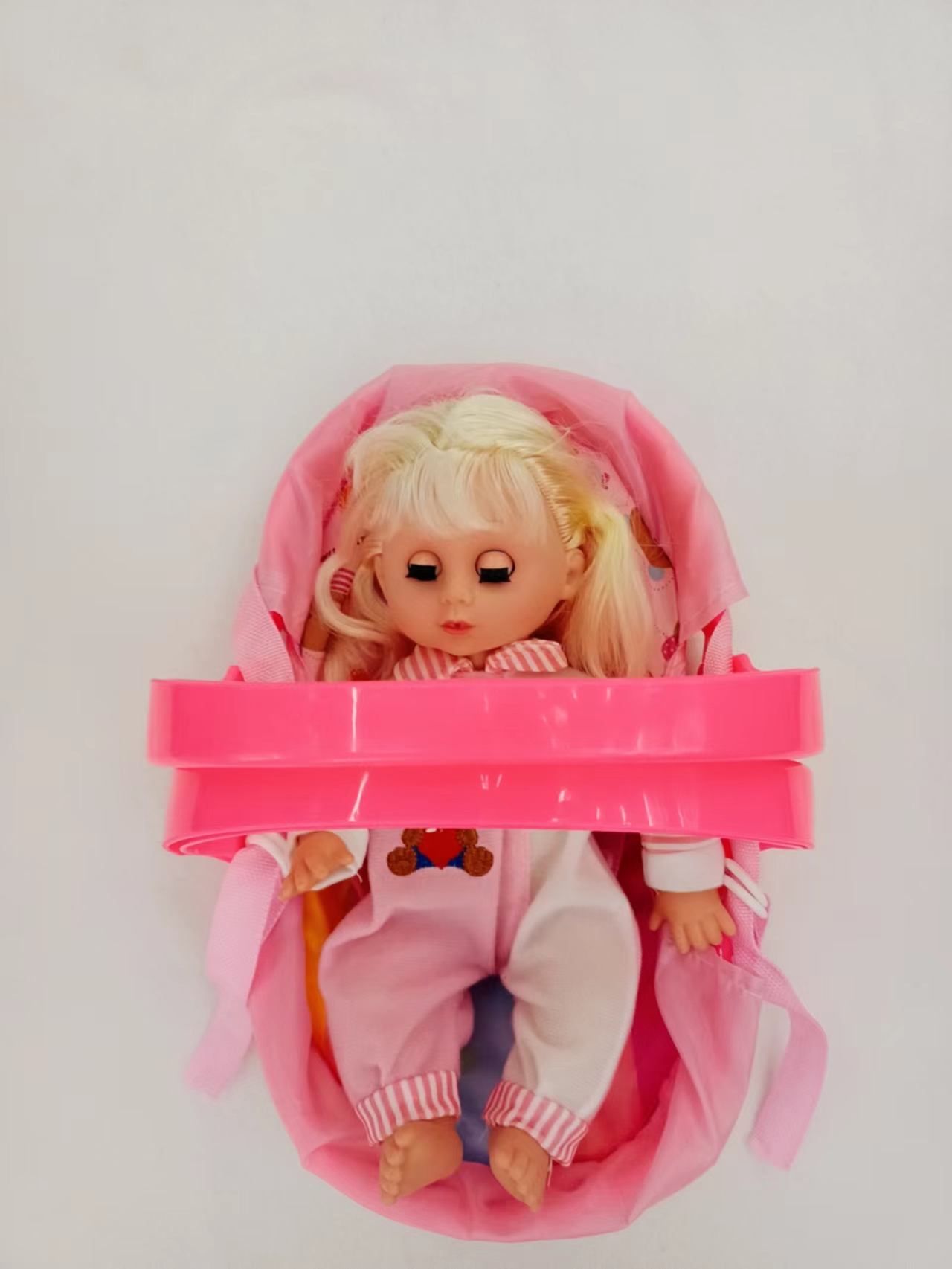 洋娃娃公主摇篮玩具多功能女孩过家家婴儿宝宝娃娃会发声眨眼睛详情4