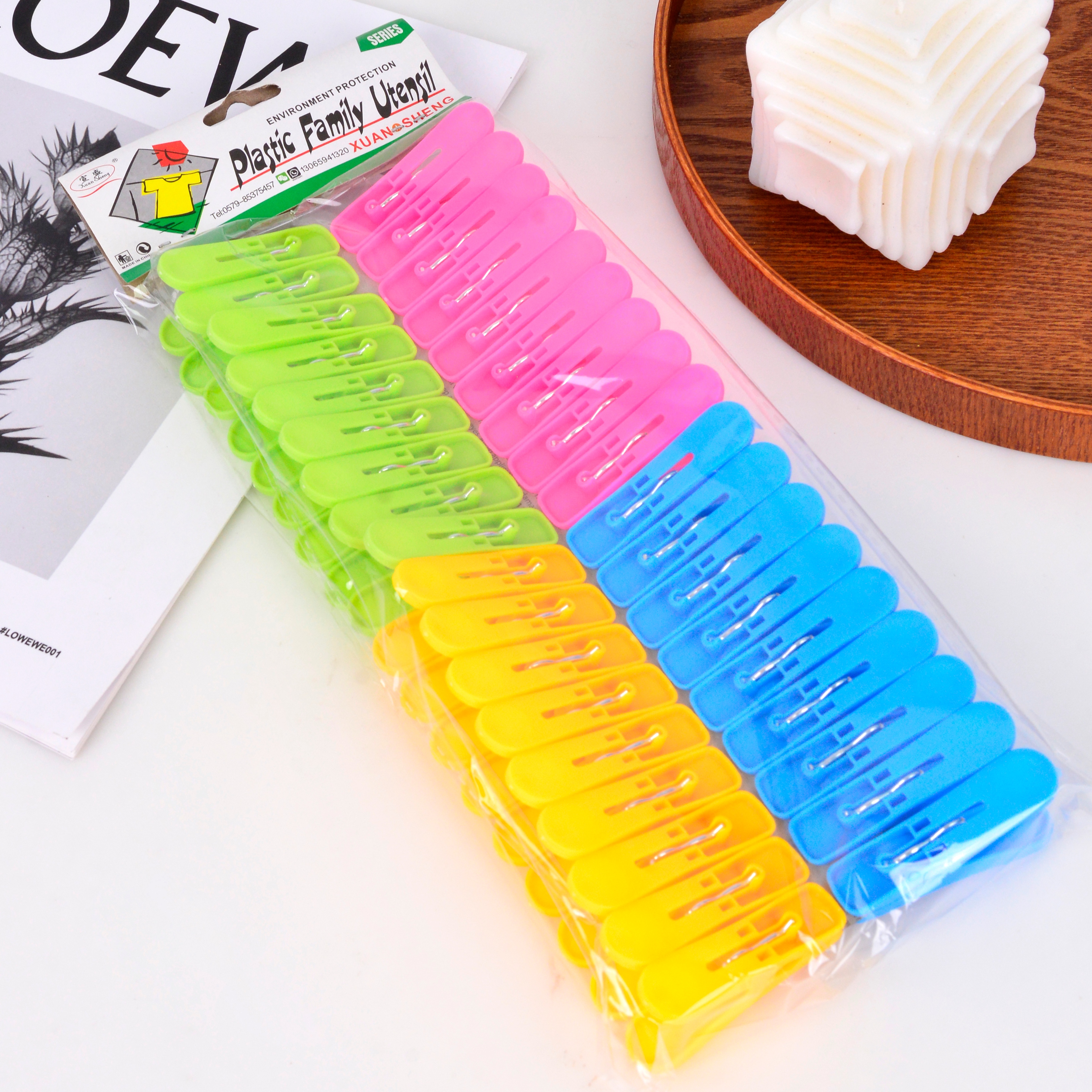 Xuansheng plastic clip Socks small clip hanger windproof clothespin multifunctional drying clip thumbnail