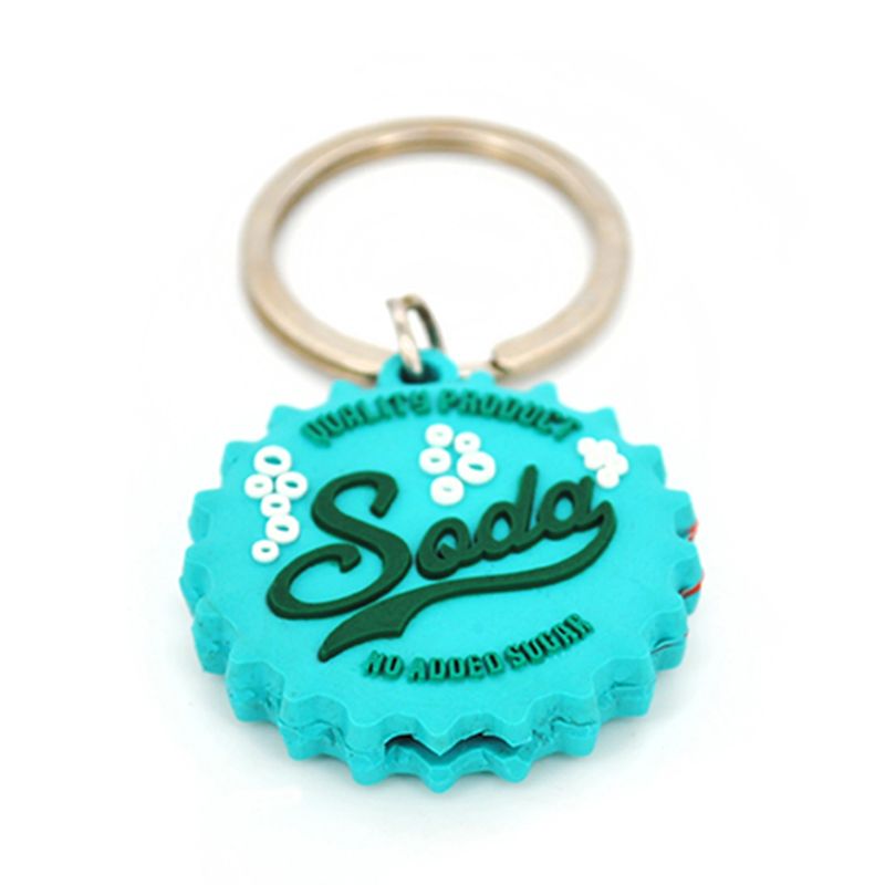 Customized wholesale of colorful round PVC cartoon dolls, keychains, couple bags, pendants, creative gifts, event giveaways