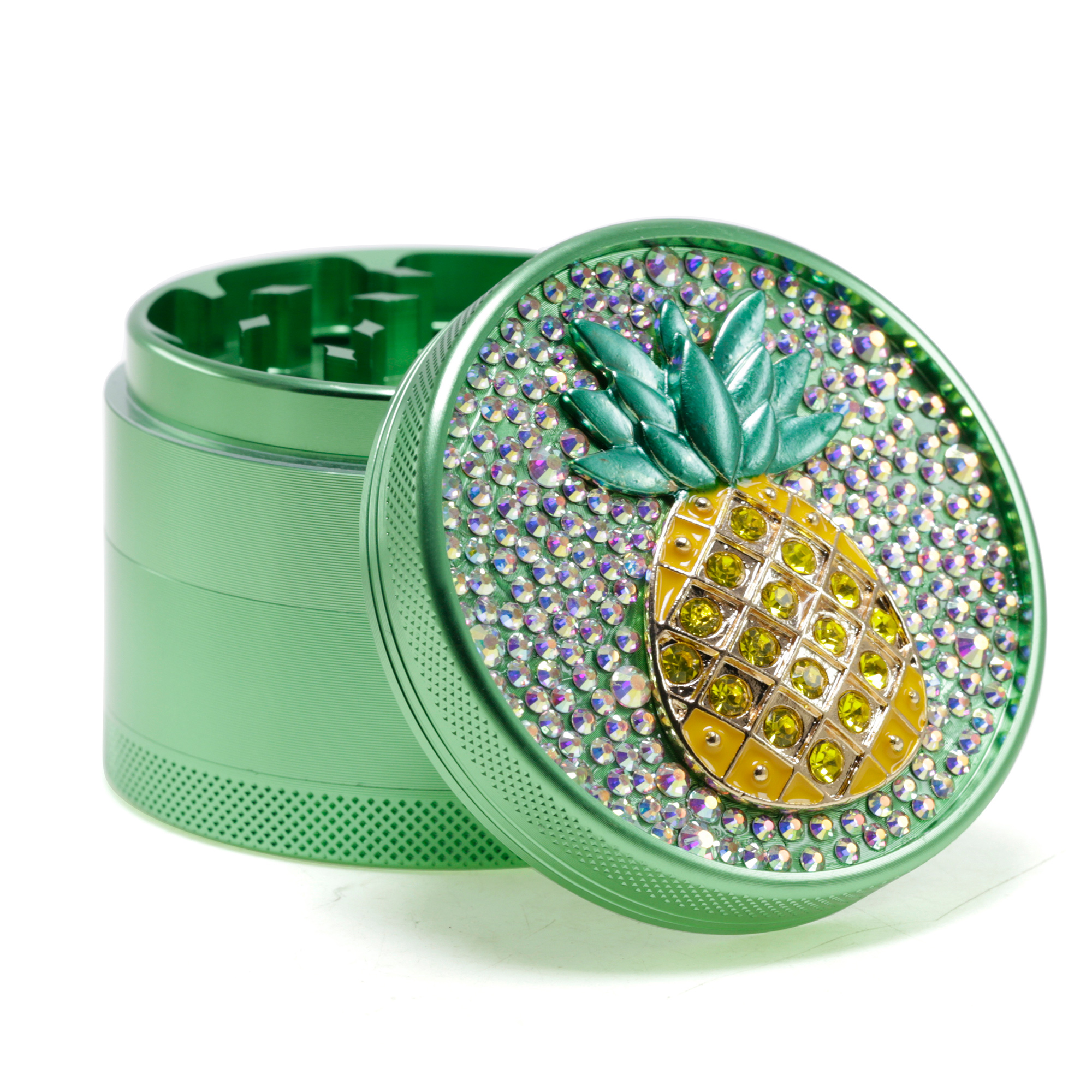 Cute grinders for girl aluminum alloy 4-layer grinders custom logo 6161 details Picture