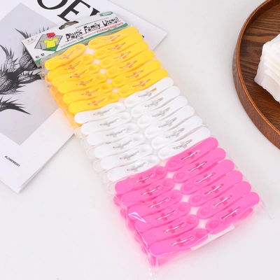 Small plastic clip clothes clip household windproof holder clothes hanger clothes clip drying clip thumbnail