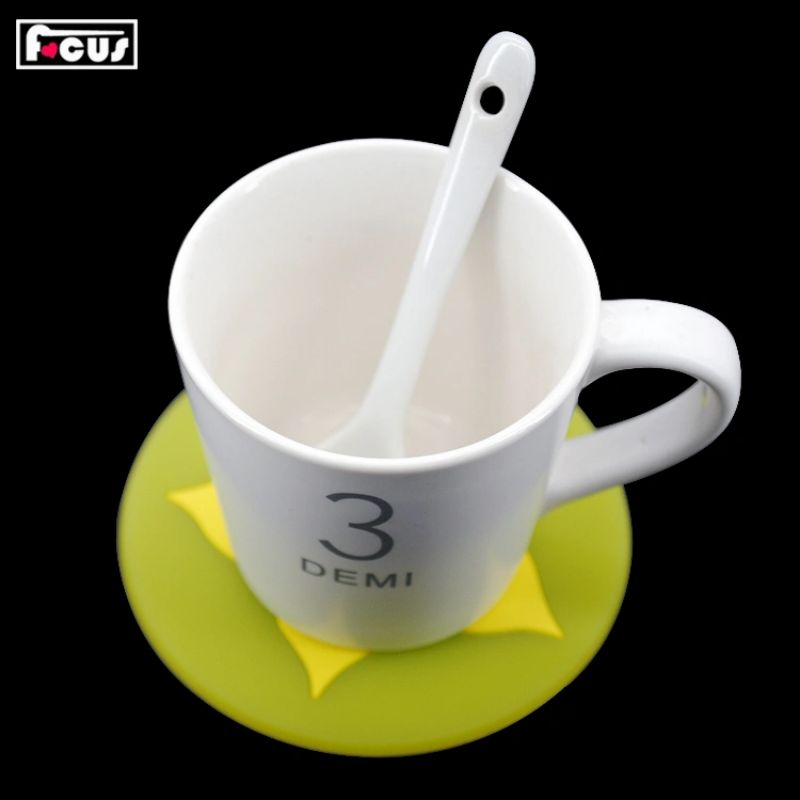 Fruit transparent coasters, creative silicone coasters, soft rubber coasters, Yiwu daily-use coasters, soft rubber round thickened silicone heat insulation pads, eco-friendly silicone placemats in stock, wholesale and customization Item Picture