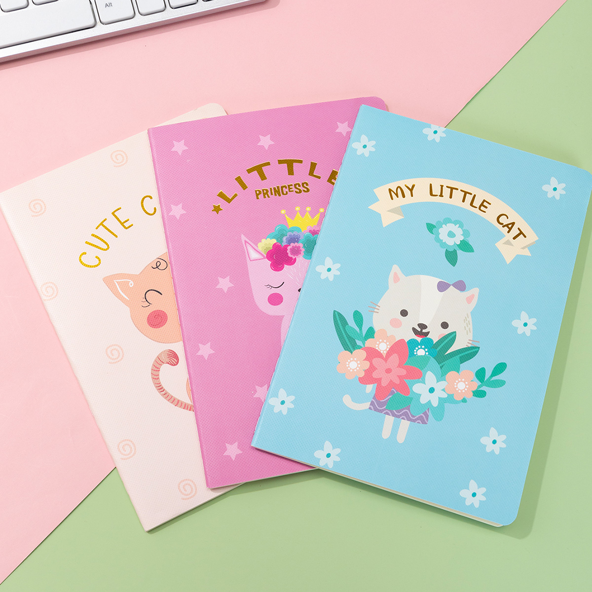 32K car line diary Notepad Notebook Japanese Korean coil this small cartoon three sets thumbnail