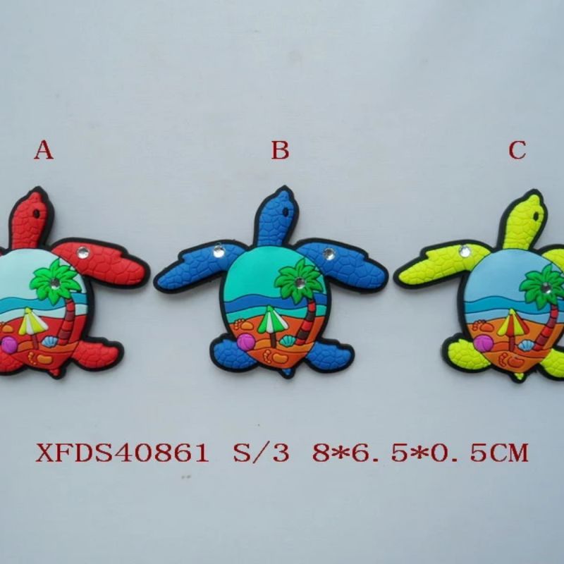 Customized Ocean series PVC soft rubber fridge magnets, customized soft magnetic fridge magnets, customized silicone cartoon three-dimensional magnetic stickers, LOGO Application Scenario