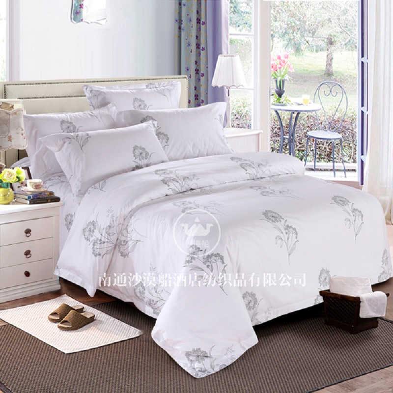 Hotel Bedding 100% cotton satin fabric printing process simple and high-end thumbnail