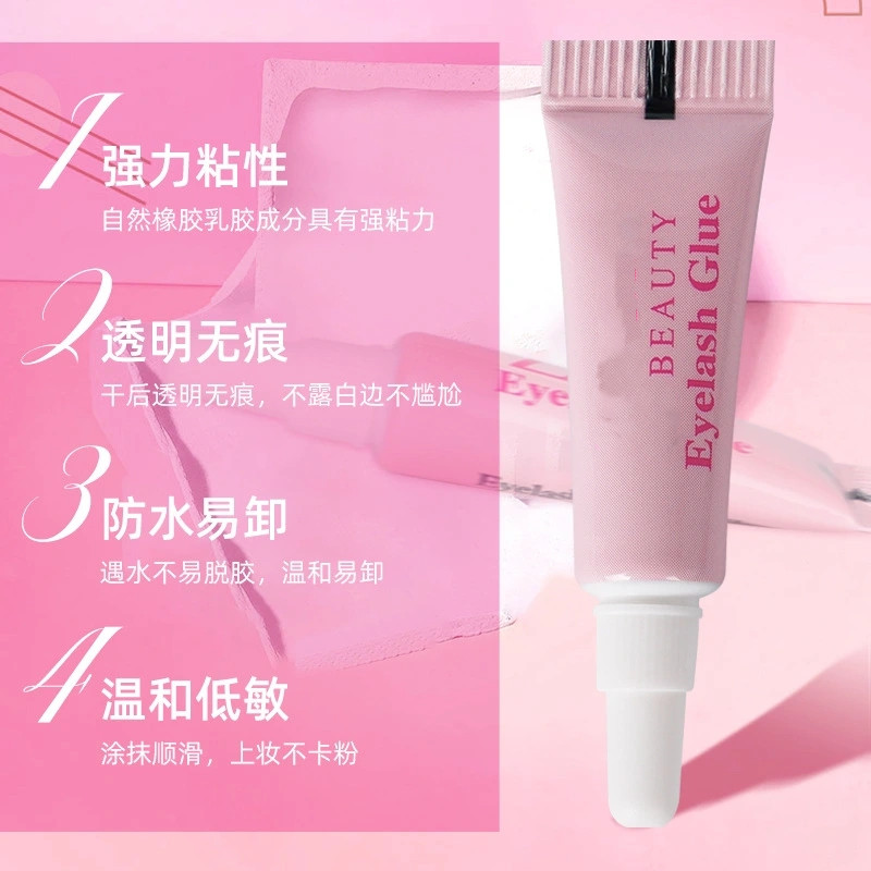 Manufacturers wholesale new false eyelash glue mild natural double eyelid setting glue easy to unload portable mini glue