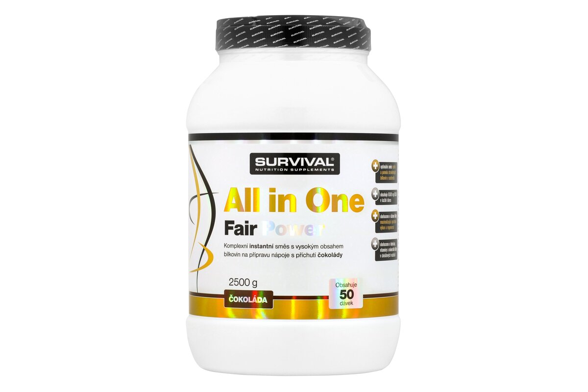 捷克进口Survival健身营养品All in One全能Fair Power系列营养补给粉巧克力口味2500g