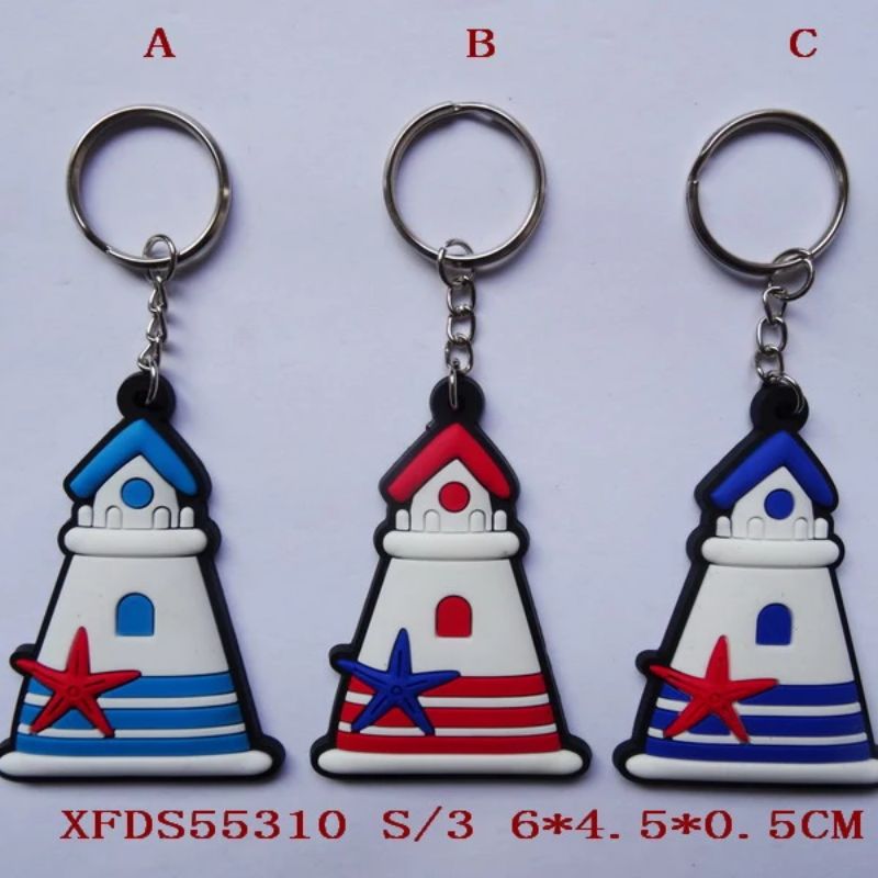 Summer beach PVC cartoon dolls, keychains, couple bags, pendants, creative gifts, event giveaways, customized wholesale details Picture