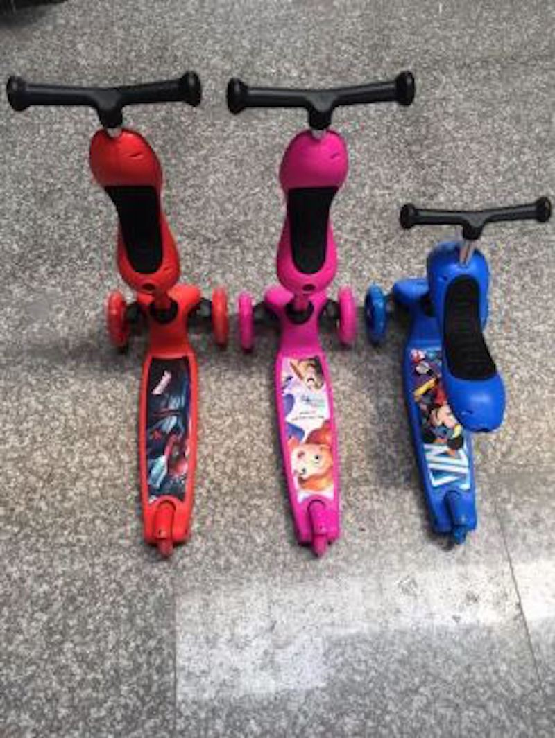 2-in-1 scooter PU flash wheel