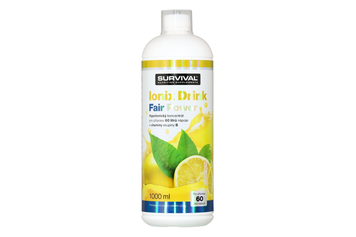 捷克进口Survival健身营养品Fair Power系列全能补充浓缩饮料柠檬口味1000ml