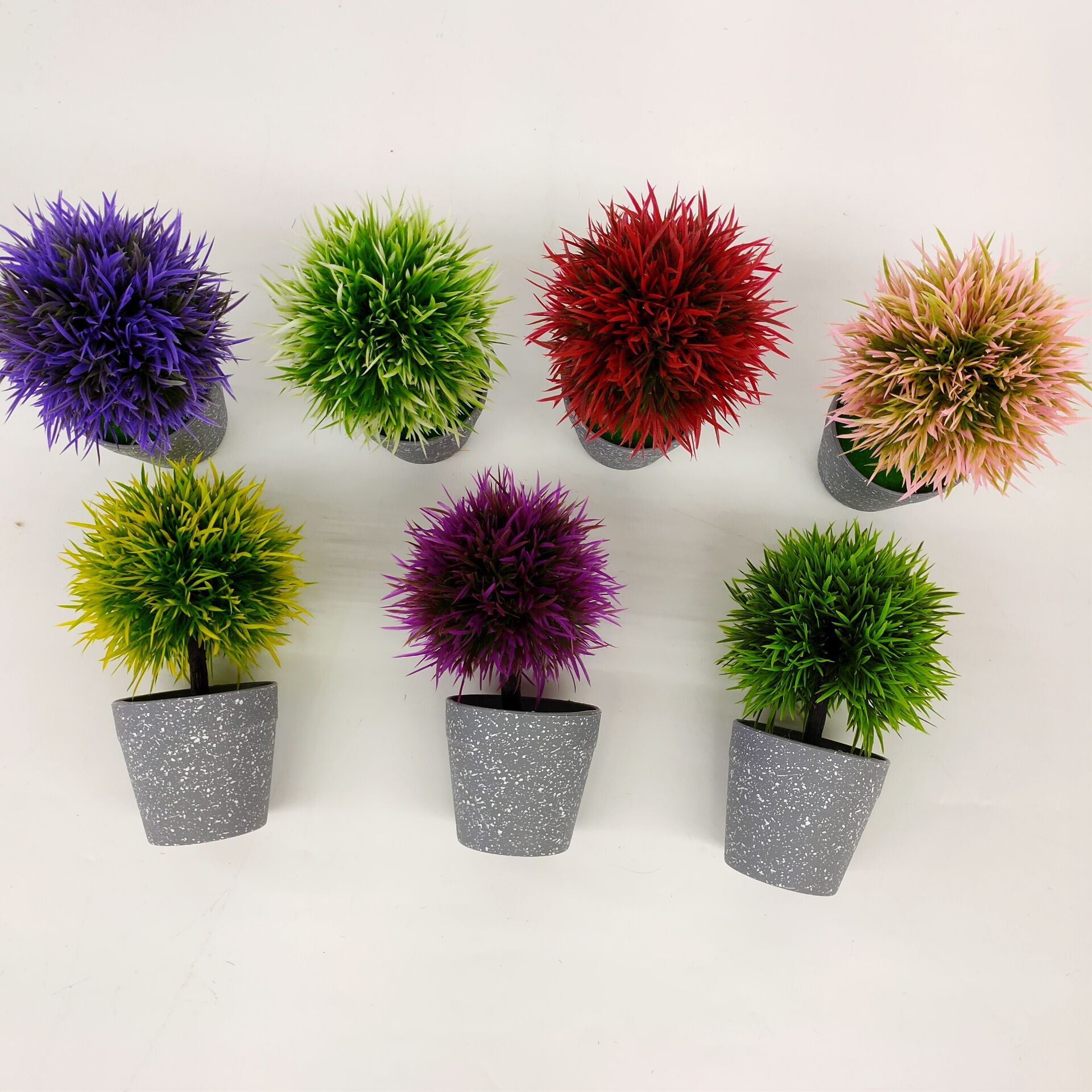 Imitation flowers fake flowers bonsai plastic pot green plants living room bedroom dresser ornaments