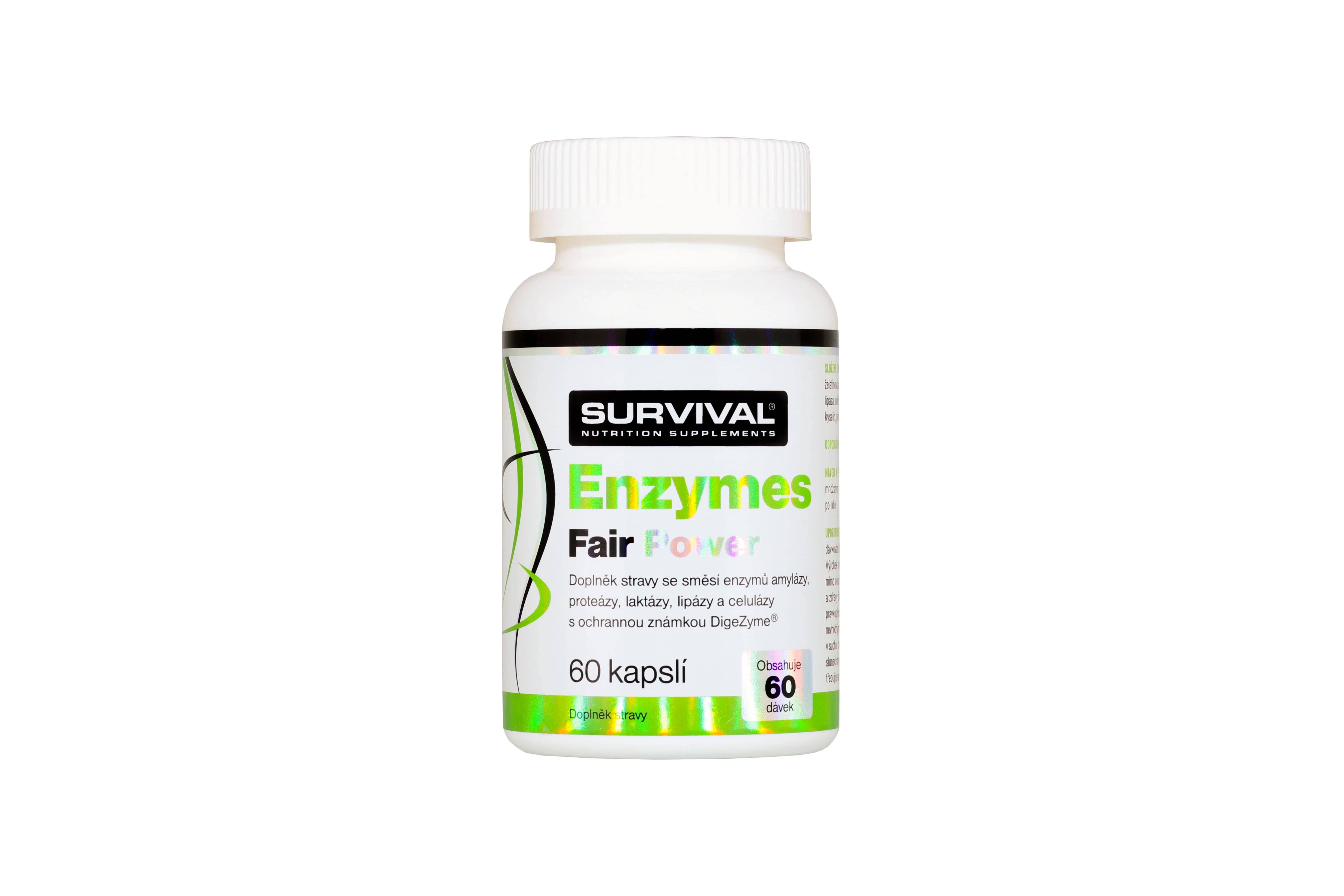 捷克进口Survival健身营养品Fair Power系列酶60粒