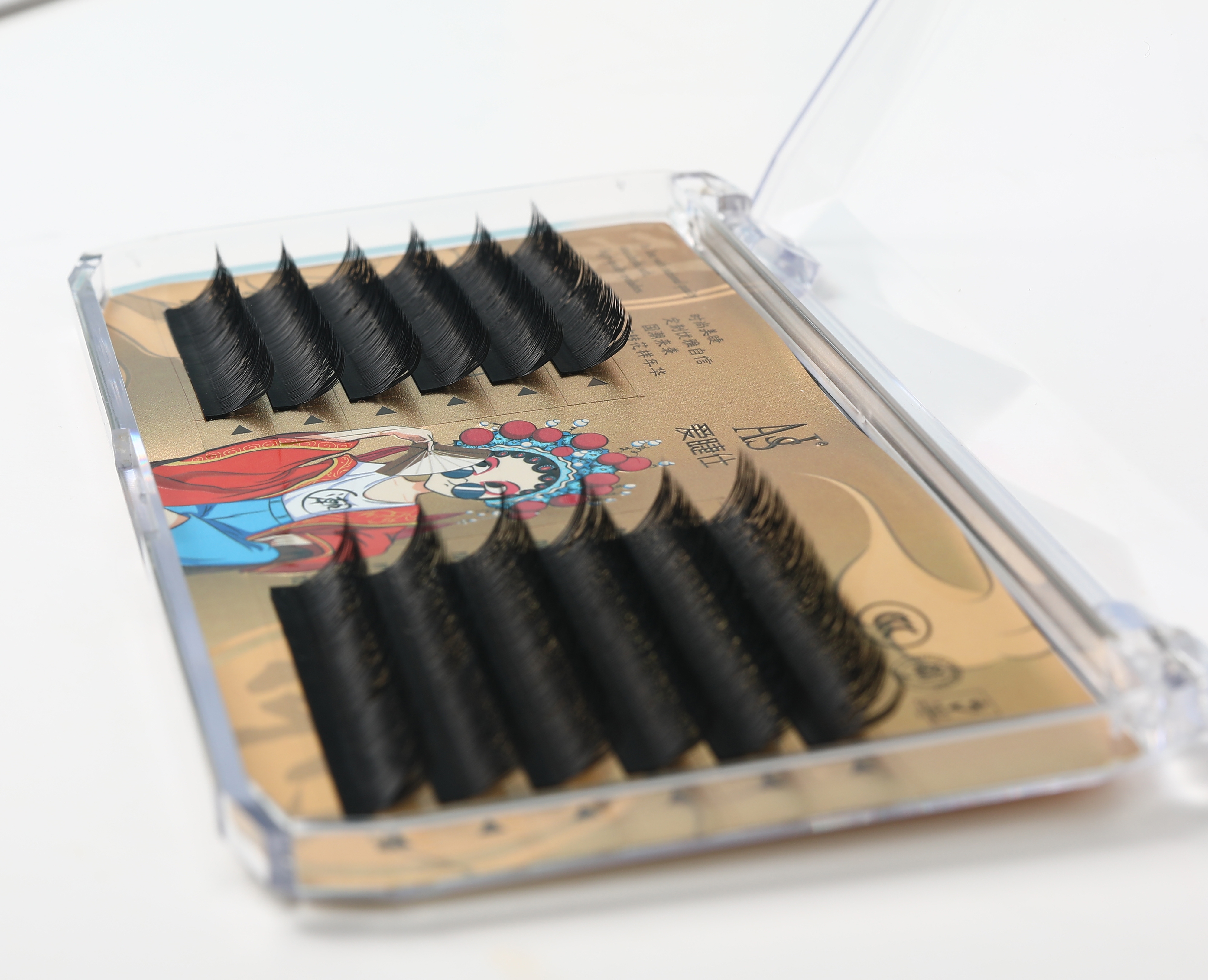 National Chao Quality Yy Type Grafted Eyelash Weaving 0.07B Single Length Yy Planting Eyelash Factory Direct Sales Application Scenario