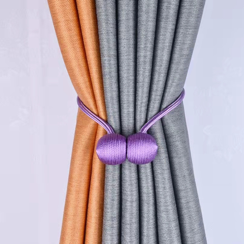 Modern simple no drilling no installation directly buckle curtain rod accessories Roman rod accessories curtain magnetic buckle, curtain binding full figure