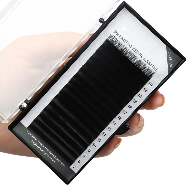 Wholesale new close row single grafted eyelash mink hair grafted eyelash thickness 0.05/0.07/0.10