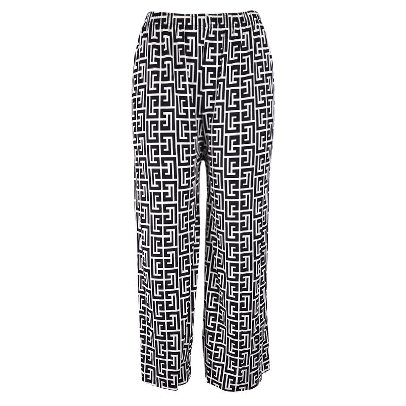 Casual pants spring summer new large size straight pants broken pants Korean version of the versatile high waist loose slim casual wide leg pants long pants