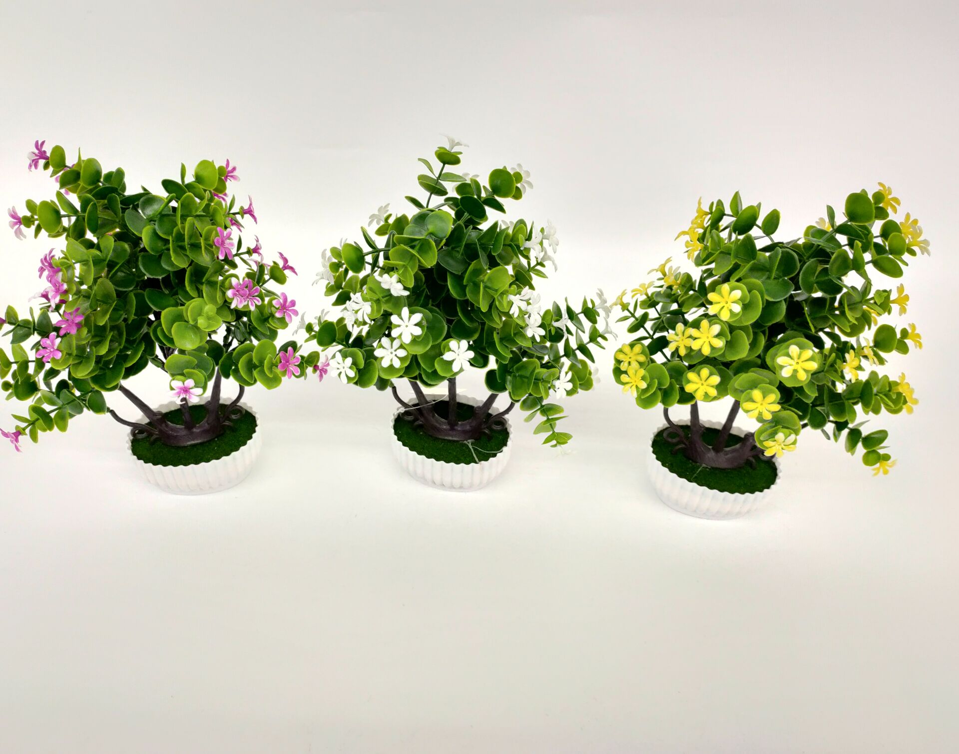 Fake flower bonsai plastic pot flower sitting room, dining room, study and other table ornaments