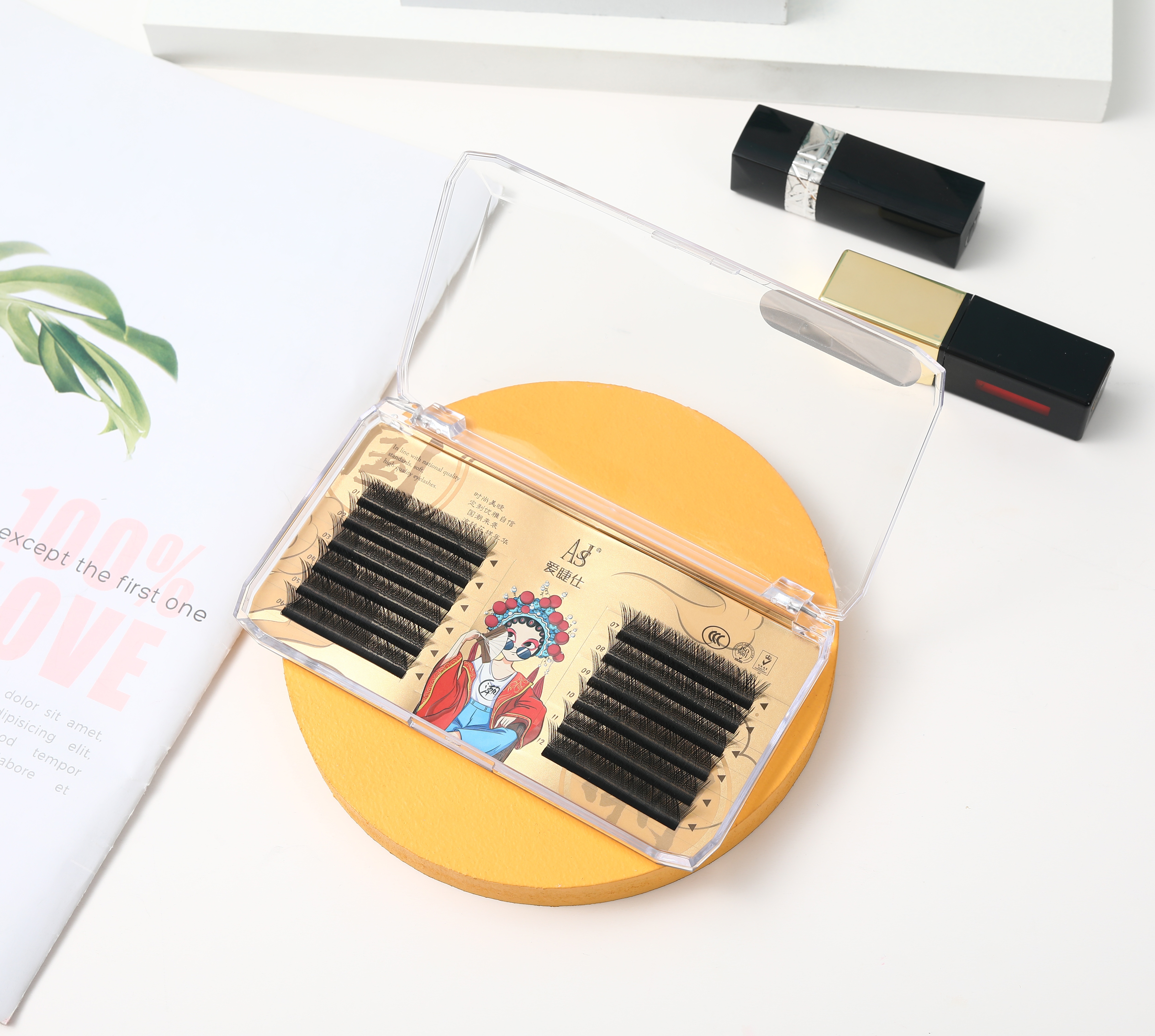 National Chao Quality Yy Type Grafted Eyelash Weaving 0.07B Single Length Yy Planting Eyelash Factory Direct Sales Specification drawing
