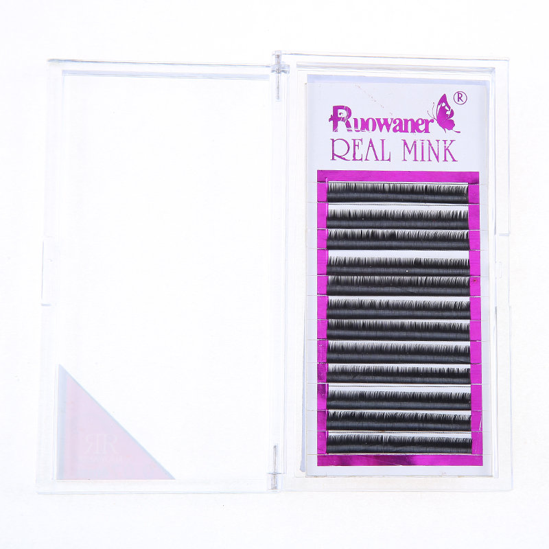 New Korean Mink Velvet Super Black Bright 0.07C Grafted False Eyelashes Soft Grafted Eyelashes Nude Makeup Realistic False Eyelashes details Picture