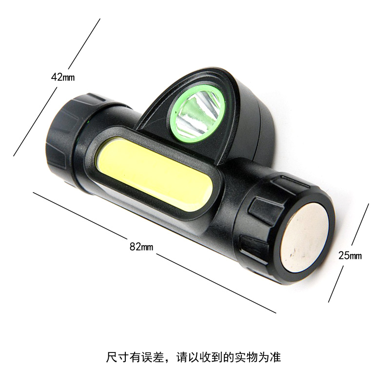 YT-872-1车灯+头灯两用USB充电头灯泛光COB+远光灯头灯自行车前灯 跑步灯骑行头灯详情4