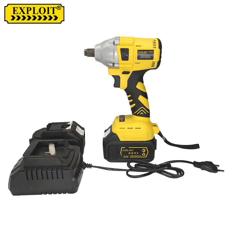 EXPLOIT 21V electric wrench straight plug battery industrial grade motor is powerful