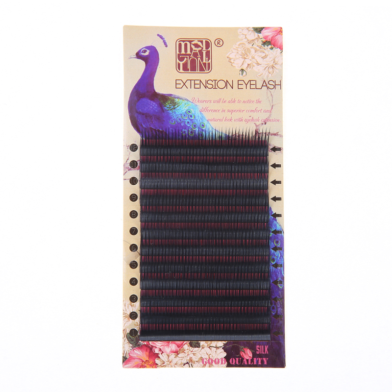 Cross Border Grafting Camellia Eyelashes Black Soft Easy To Blossom C Volume Holiday Eyelashes Wholesale Specification drawing