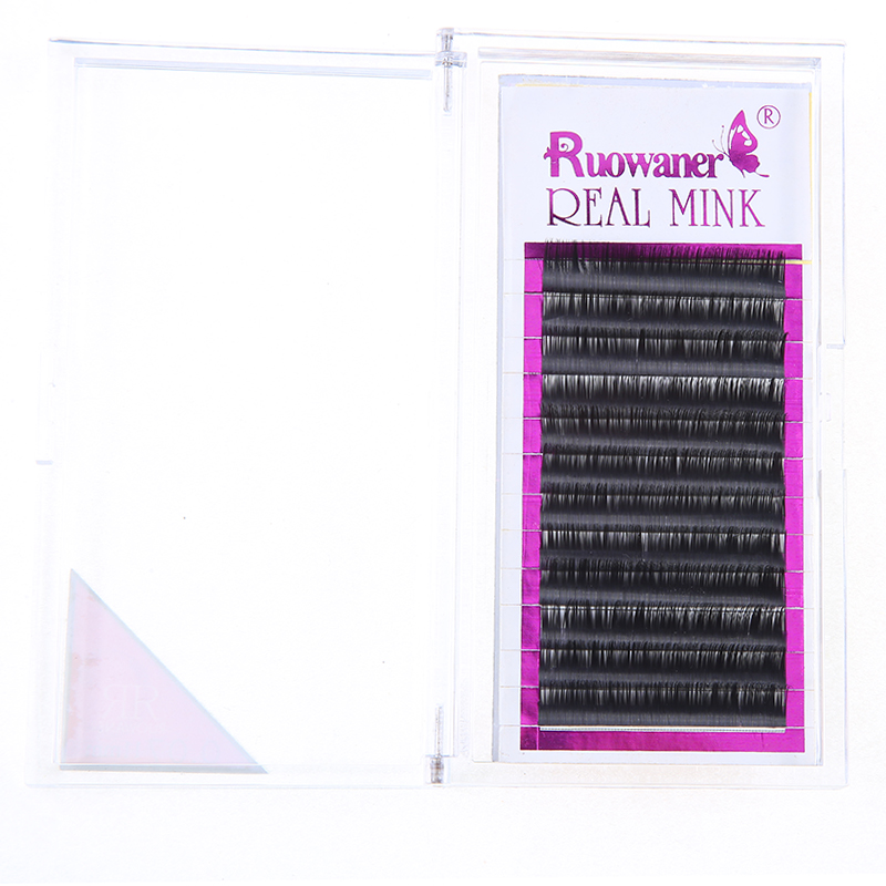 New Korean Mink Velvet Super Black Bright 0.07C Grafted False Eyelashes Soft Grafted Eyelashes Nude Makeup Realistic False Eyelashes Item Picture