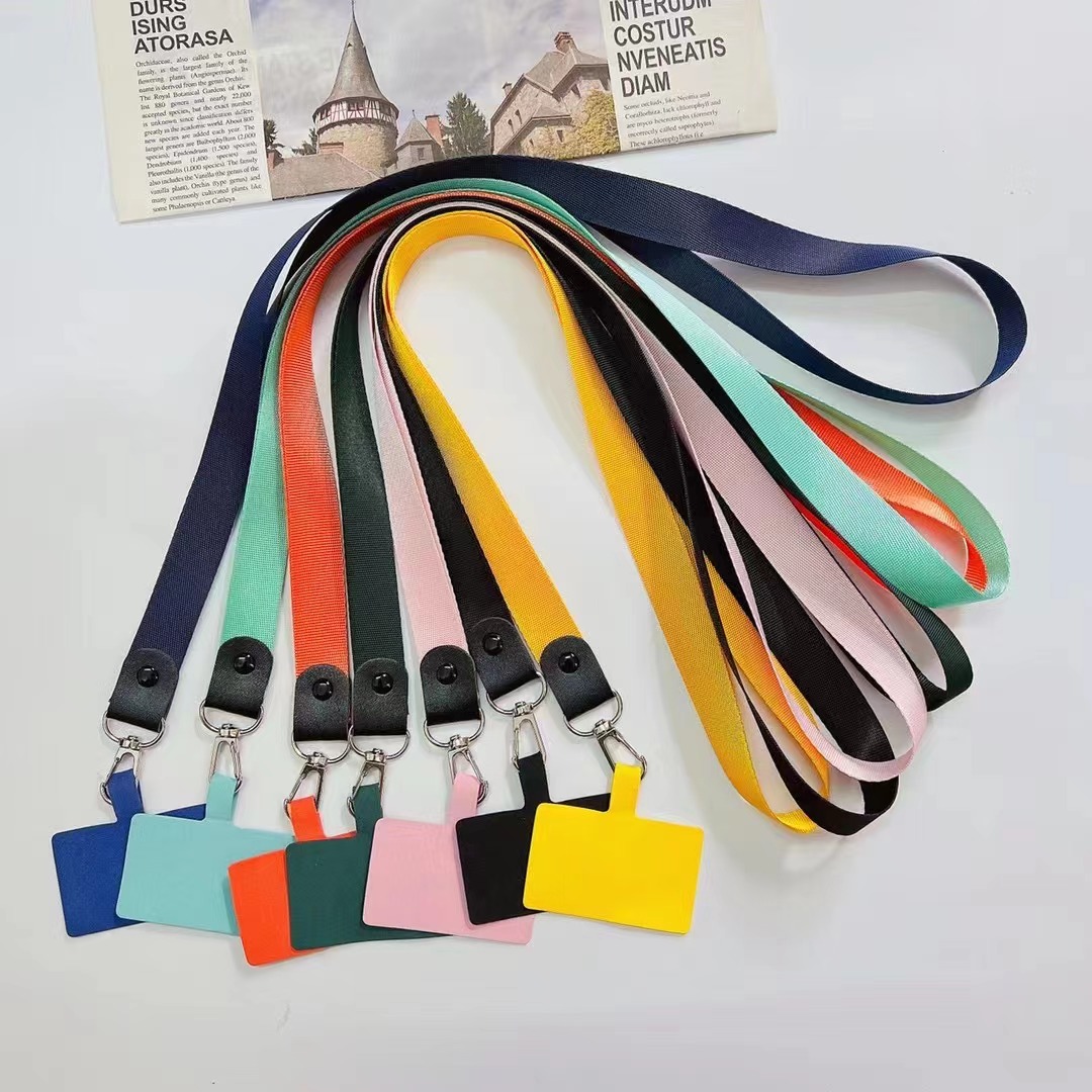 Foreign Trade New Webbing Universal Rope Webbing Mobile Phone Lanyard Patch Can Be Customized Graphics Can Be Hung Wrist Rope details Picture