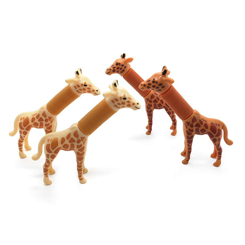 跨境热卖 闪光拉管长颈鹿 趣味百变长颈鹿解压玩具 新奇POPTUbe详情图3