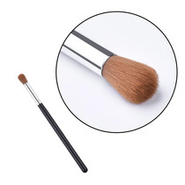 Horsehair eyeshadow brush single nylon hair halo brush eyeshadow brush highlight brush professional makeup brush wooden handle