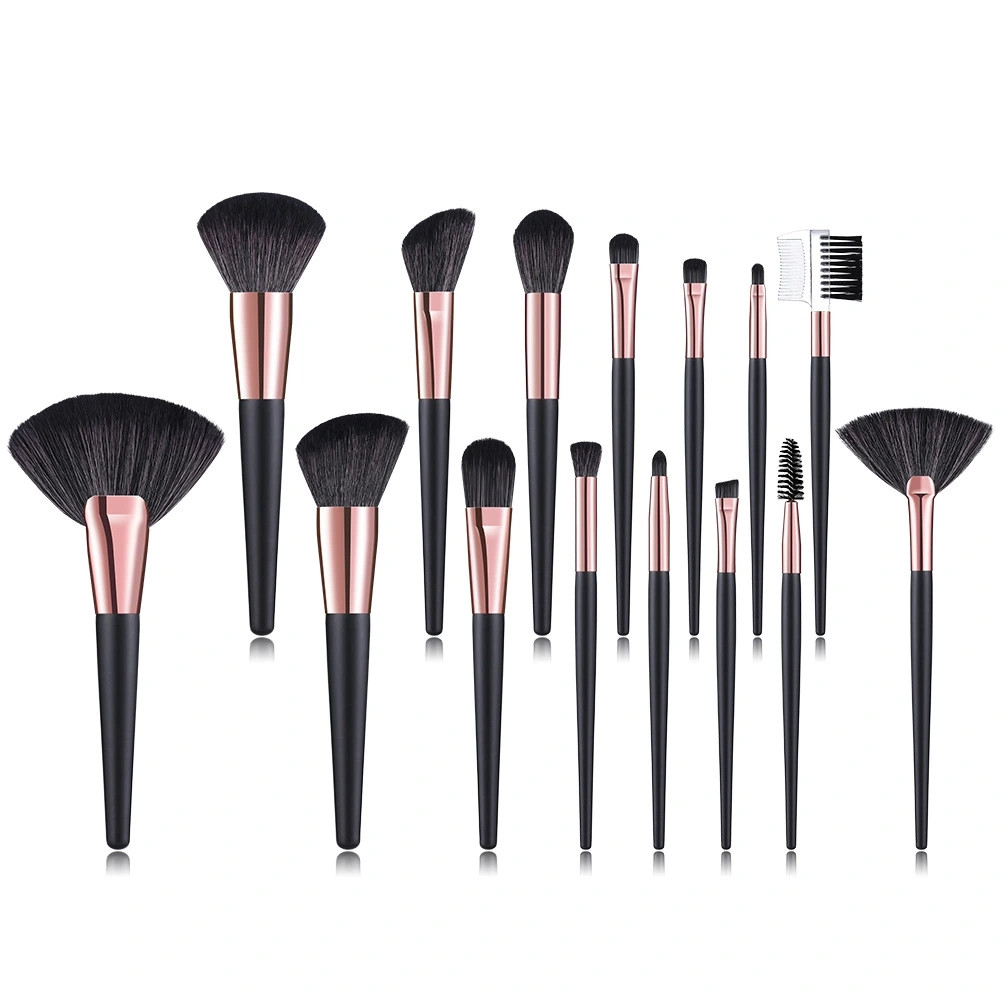 15 makeup brush set eyeshadow blush powder highlighter contouring brush foundation complete makeup tools