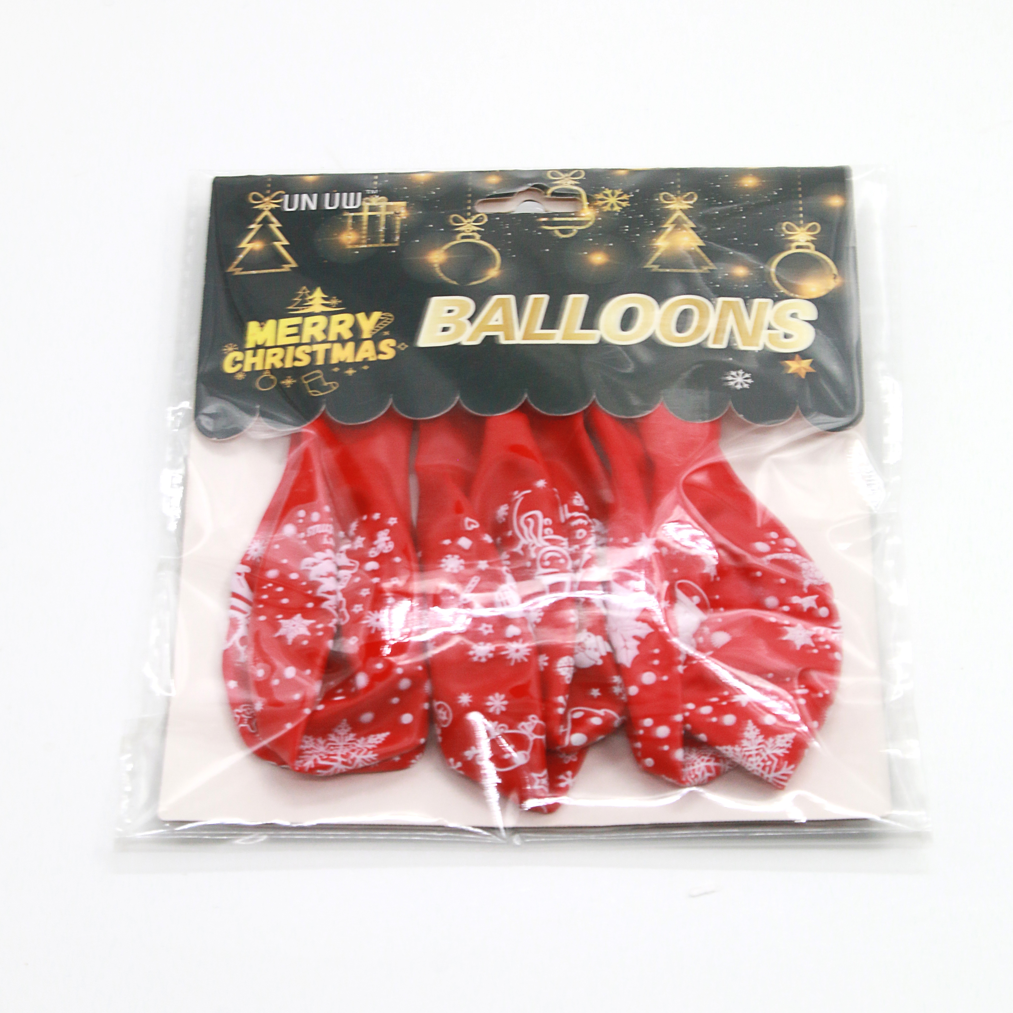 Red Christmas pattern balloons Latex balloon party decorations Party balloons thumbnail