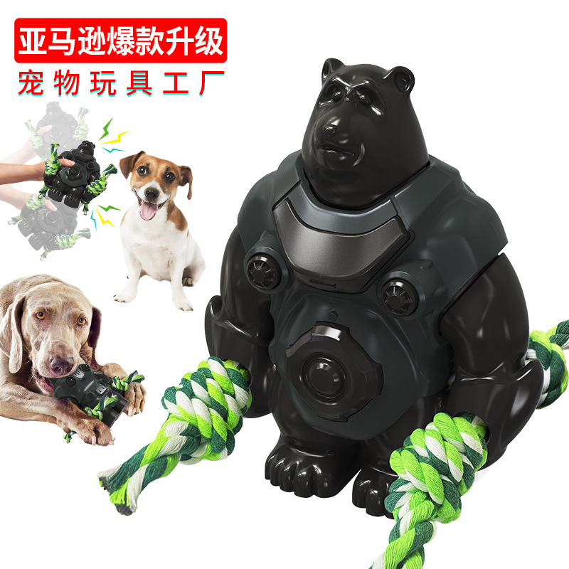 New pet dog toys, Strange Sound Bear, dog chewing toys, teeth grinding and cleaning, durable teeth grinding sticks, pet supplies Specification image