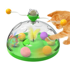 新款猫咪玩具风车旋转猫薄荷逗猫百宝箱猫咪解闷自嗨滚球宠物用品