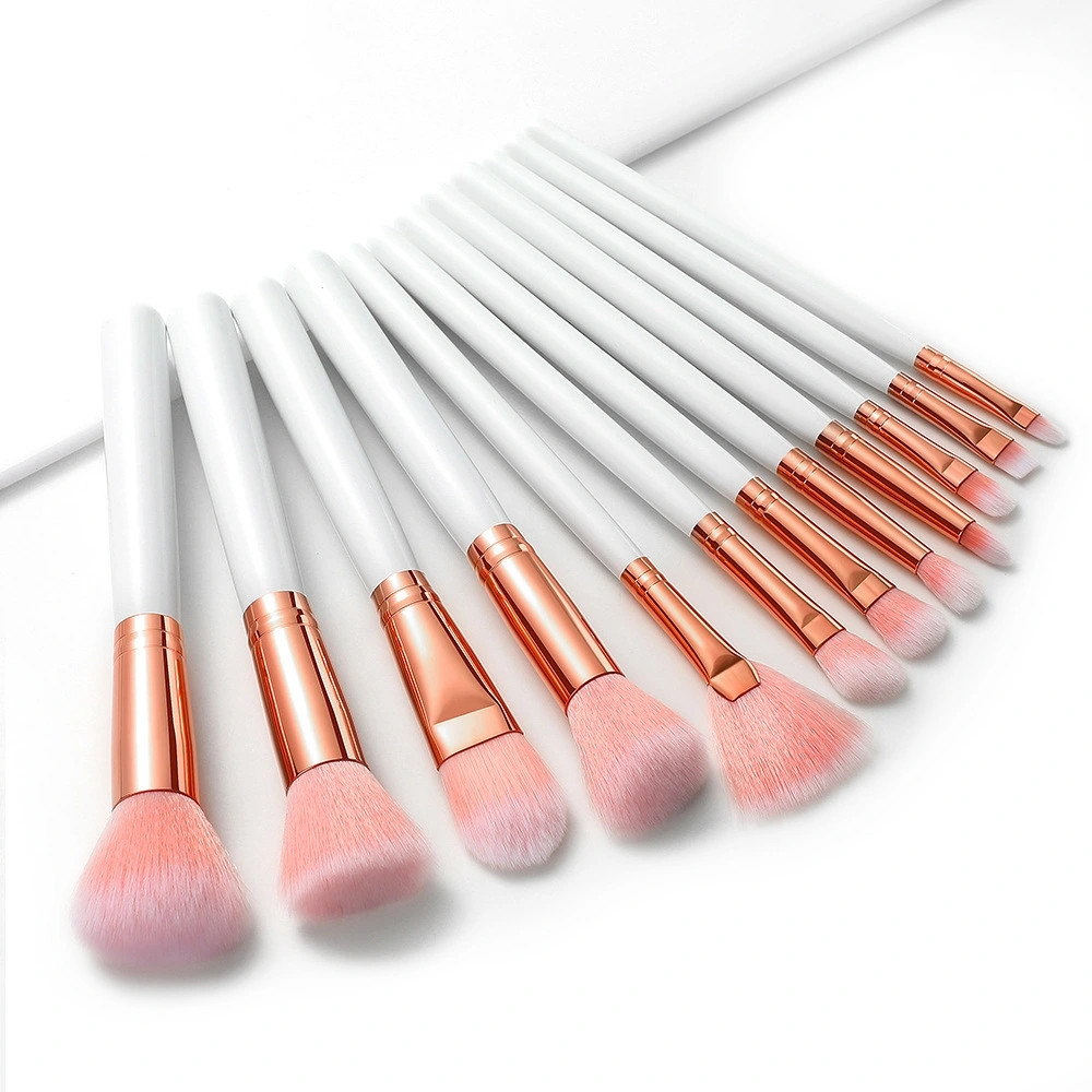 12 makeup brush set full makeup tools foundation brush eyeshadow brush wood handle makeup tools