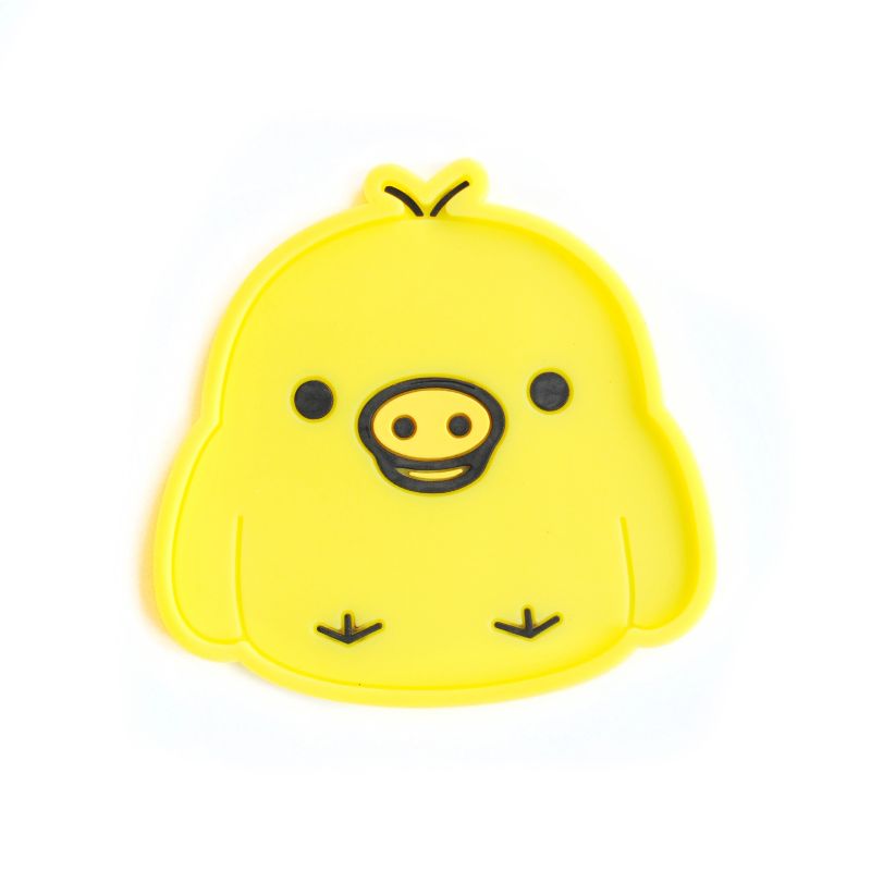 Colorful animal cartoon silicone pvc coasters, creative silicone coasters, soft rubber coasters, Yiwu daily-use coasters, soft rubber round thickened silicone heat insulation pads, eco-friendly silicone placemats, wholesale and customization in stock Application Scenario