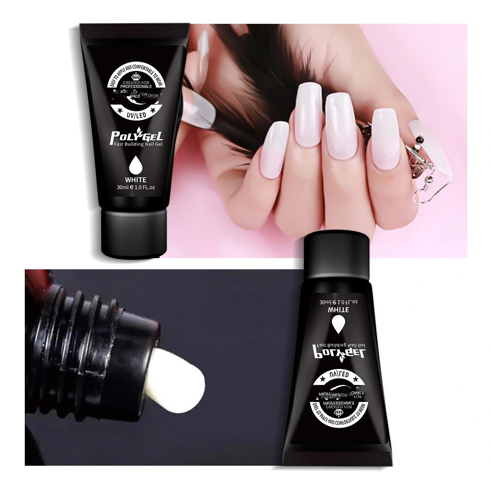 Factory custom logo proofing crystal extension adhesive nail polish model adhesive extension paper free holder full figure