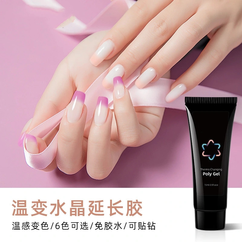 Warm crystal extension glue paperless holder for nail extension 15ml nail extension cream Specification drawing