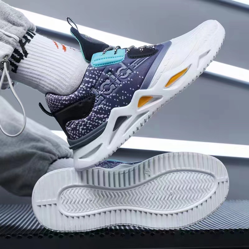 2022 new summer men's sports shoes before lacing round head spot blade bottom casual running shoes thumbnail