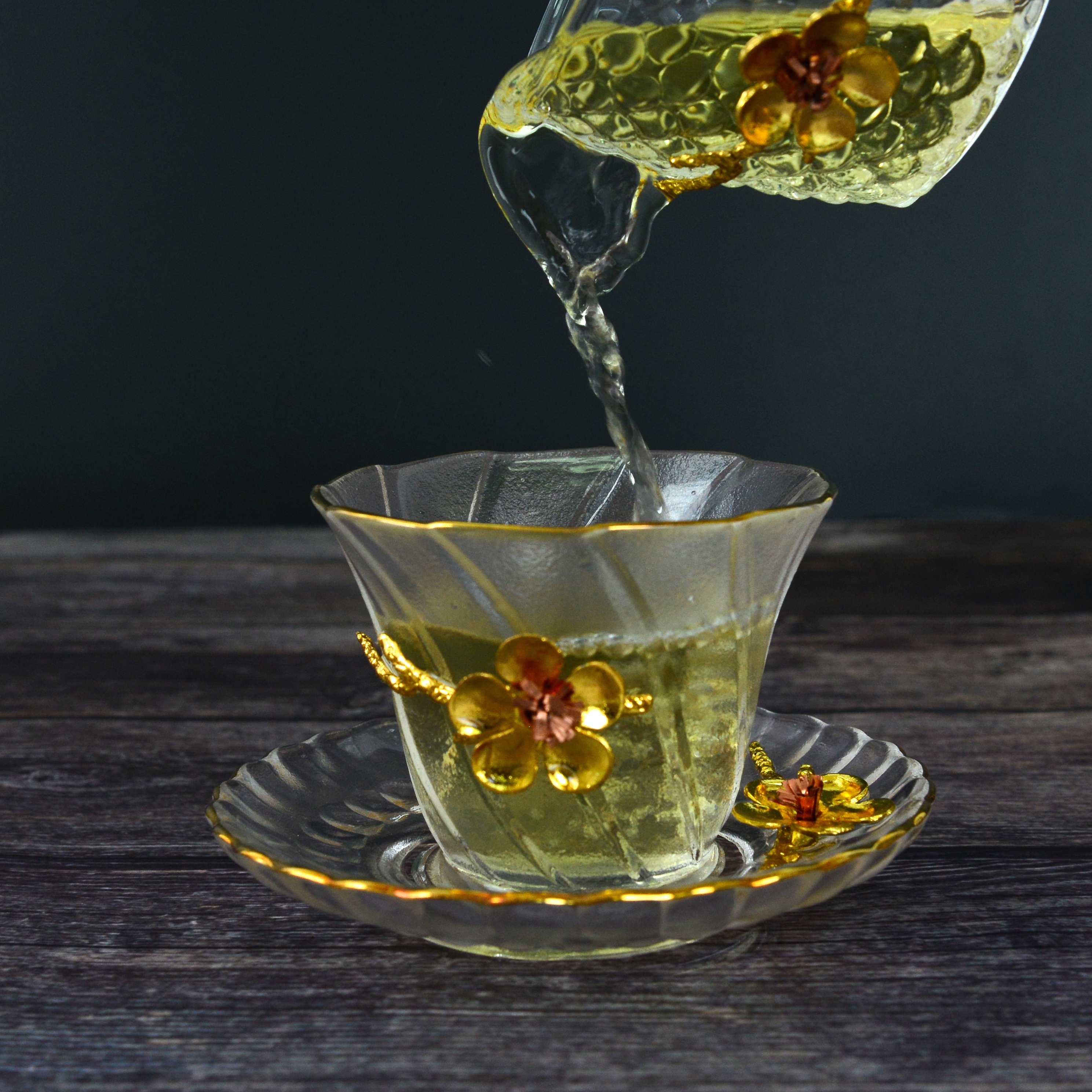 Fuyuan Glass International Trade City, Area D, 3Rd Floor 7820 Glass Products Creative Glass Tea Set 2 Item Picture
