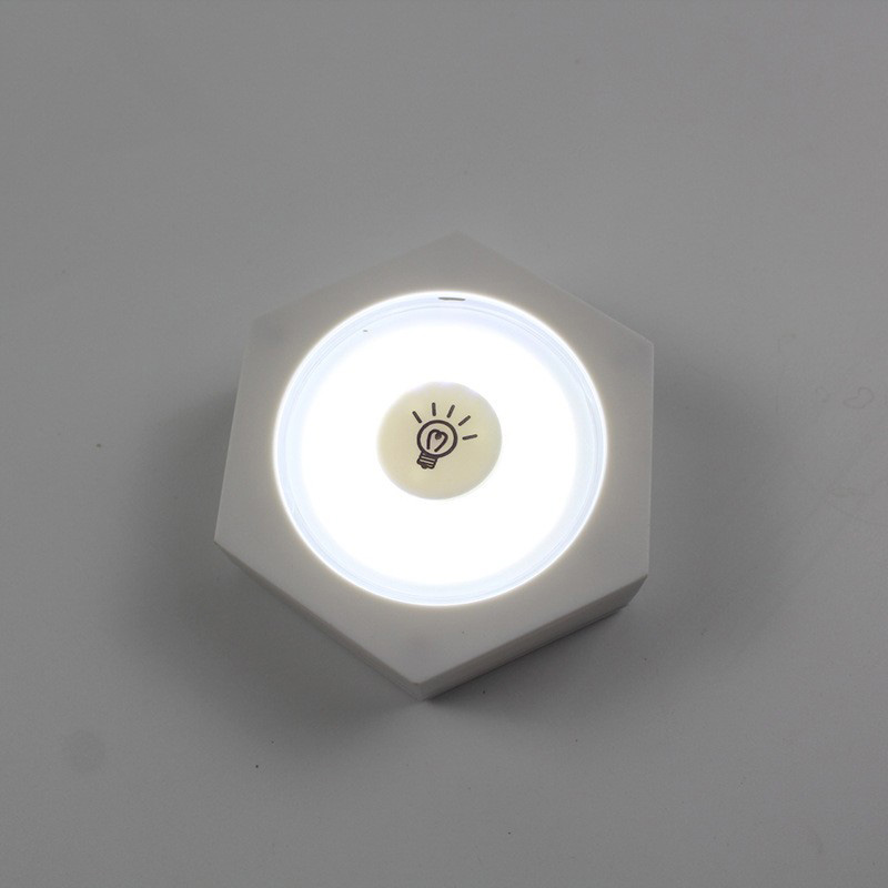 220722 COB control remoto hexagonal gabinete luz clap lámpara dormitorio cocina pasillo cabeza de cama luz de noche pequeña lámpara de noche 1 remolque 3led luz de noche pequeña pic 15