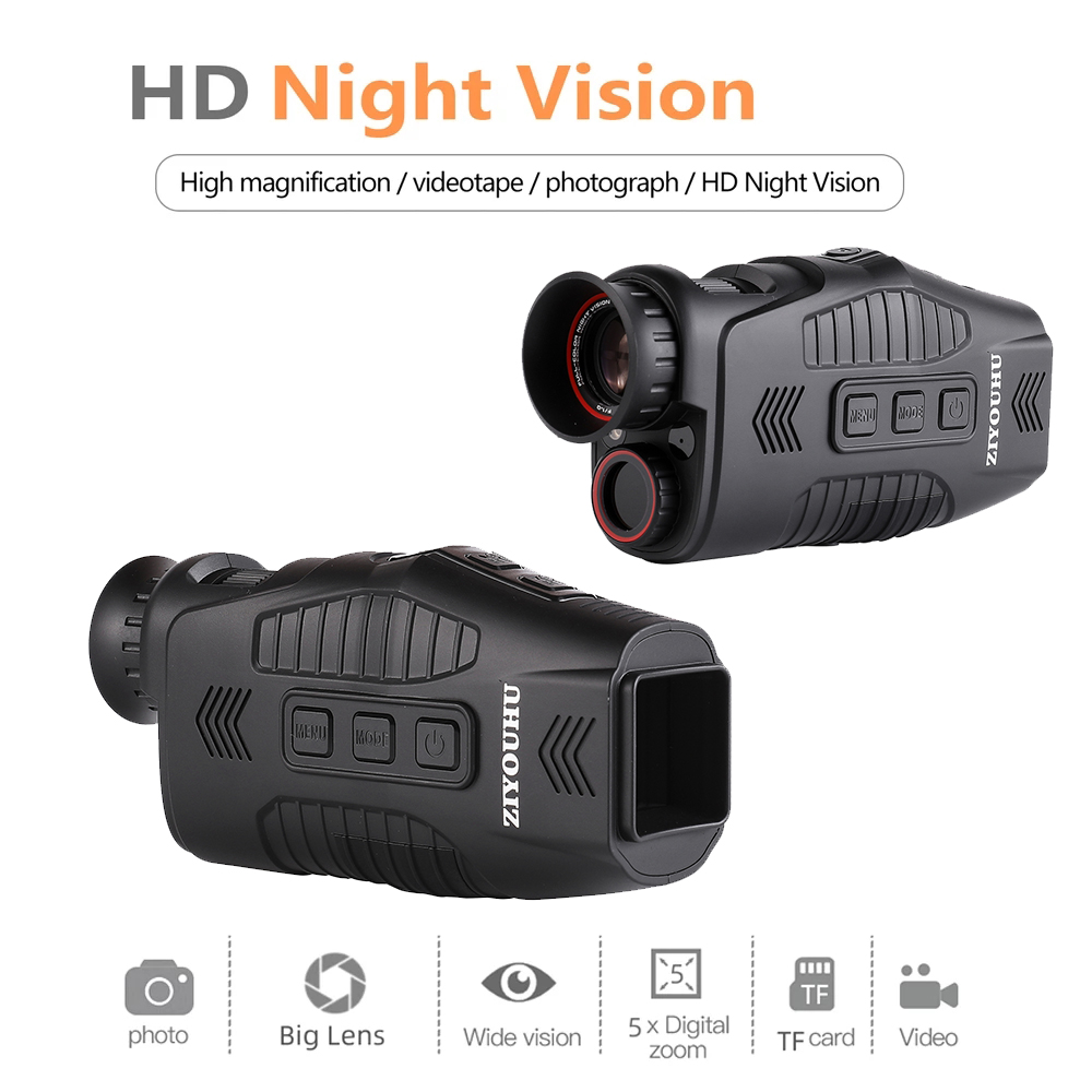ZIYOUHU R11 Caza 1080P Monocular Infrared Night Vision Device for Hunting 5X Digital Zoom 300M Darkness Night Viewer Camera thumbnail
