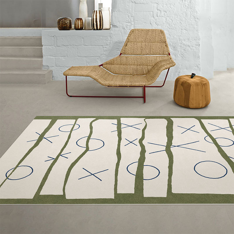 Thousands of thought living room bedroom covered with non-slip mat absorbent dirty easy care foot mat ins modern simple crystal velvet carpet thumbnail
