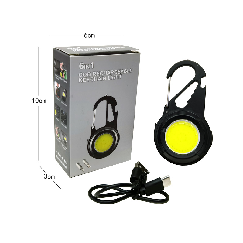 986 aleación de aluminio COB luz de trabajo luz de trabajo portátil multifuncional USB recargable mini llavero luz hebilla de montaña linterna de emergencia Application Scenario