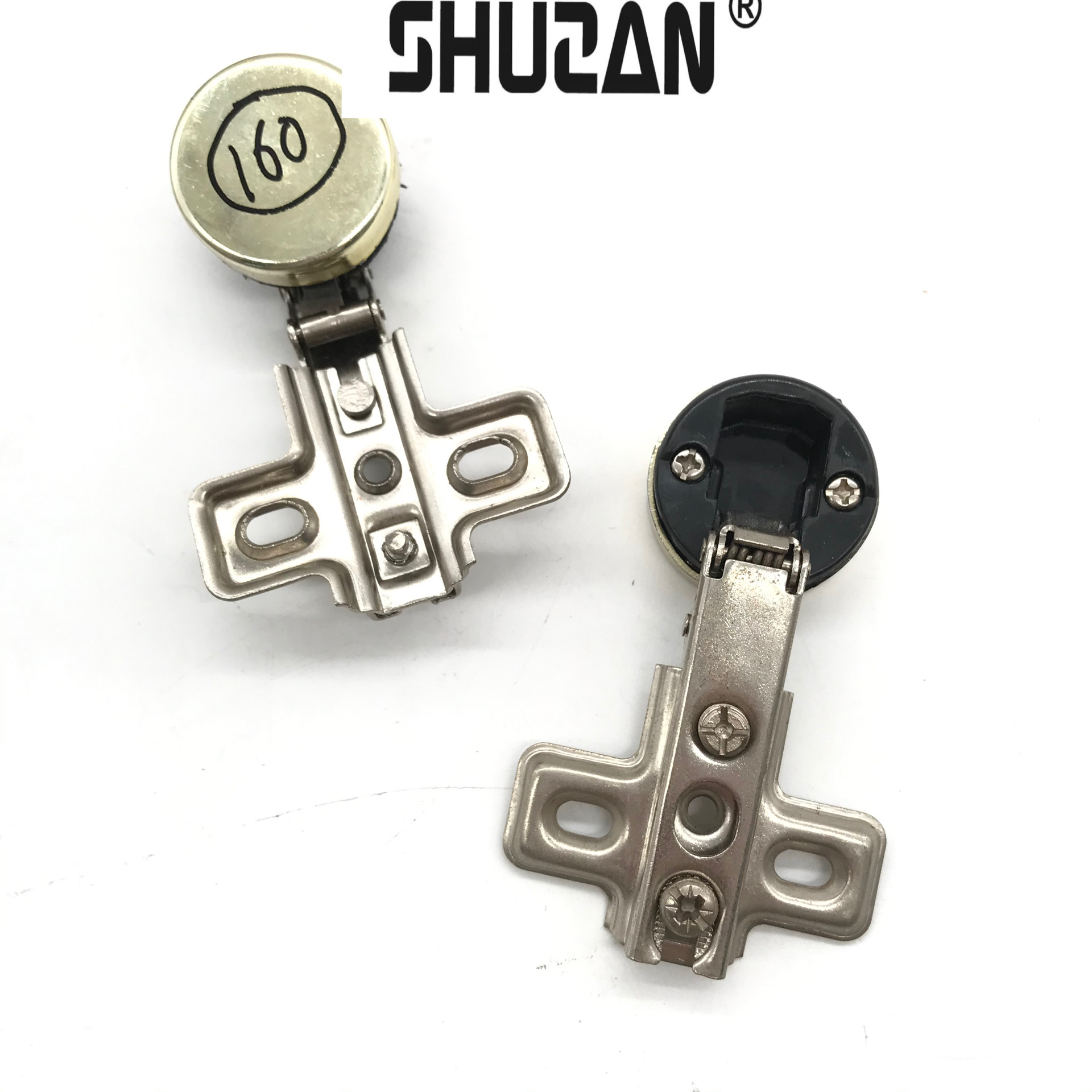Cold-rolled steel hydraulic glass hinge cabinet glass door buffer hinge Glass cabinet door hinge manufacturers direct