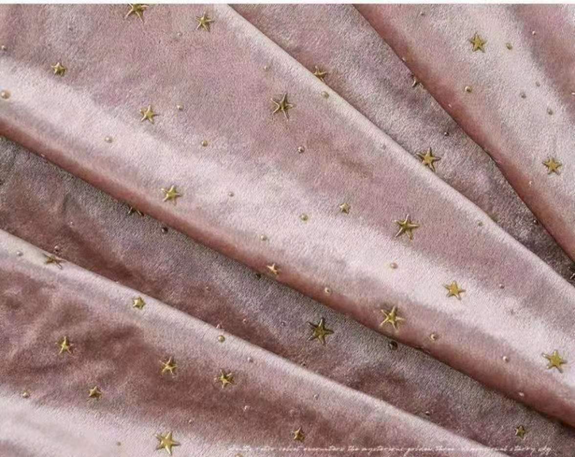 印花/麂皮绒/格力特白底实物图
