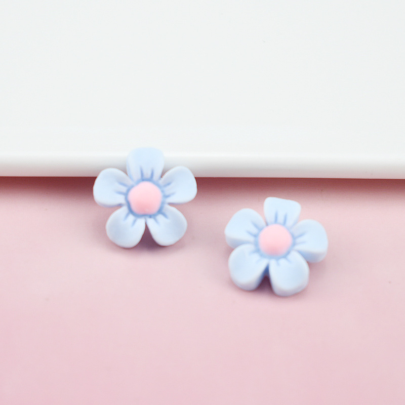 (Pack 500) Hyuna Frosted Flowers Five Petal Flower Resin Hairpin Accessories Cream Glue Phone Case Patch Head Cord Hair Accessories Diy Accessories Item Picture