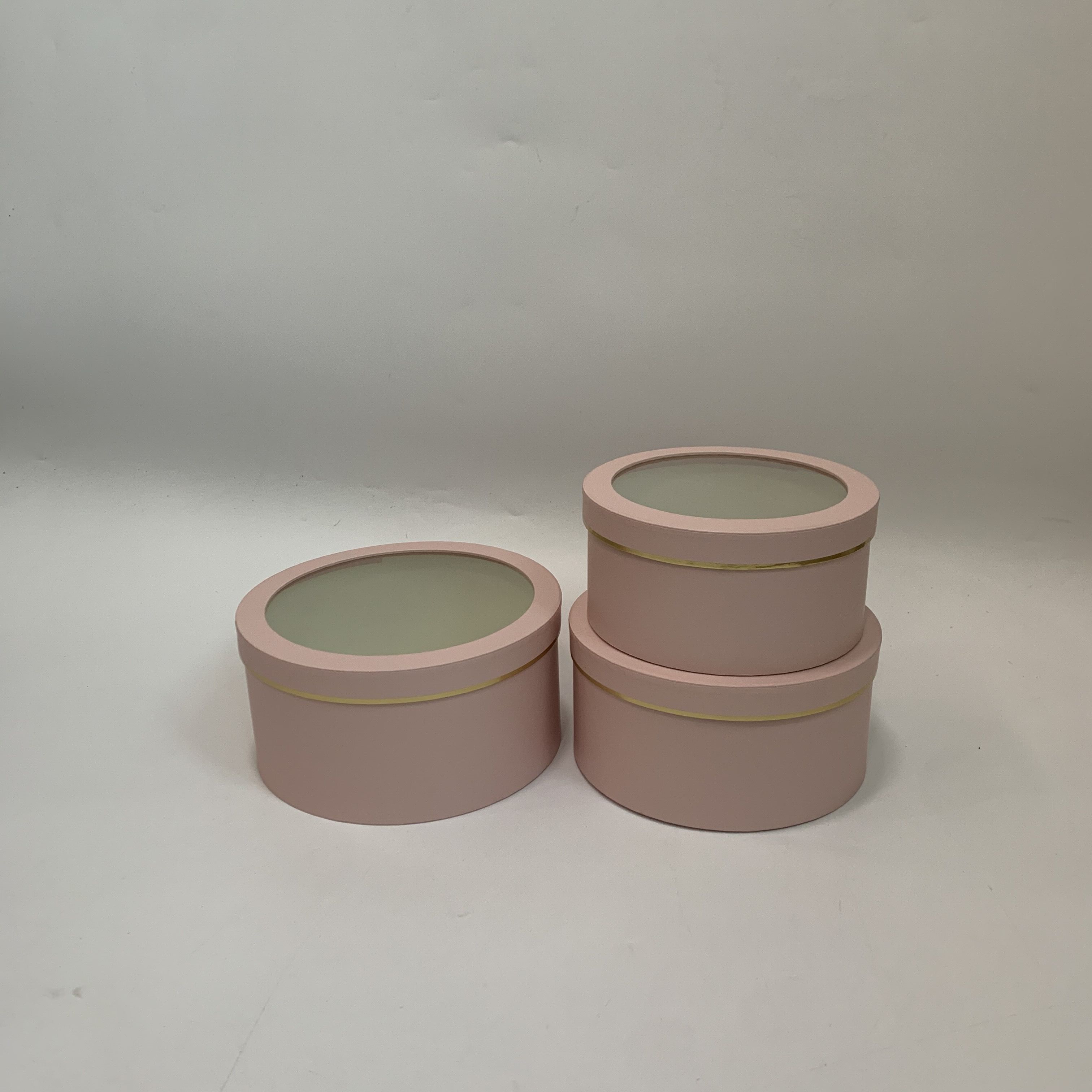 Wina Round Hollow Three-Piece Gift Box Three-Piece Gift Box Flower Box Flower Box With Hand Gift Box Specification drawing